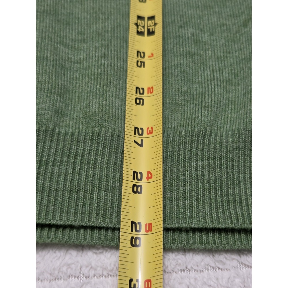 Brooks Brothers 346 Men Size XL Merino Wool Sweater Green Stretch Timeless - Picture 3 of 5